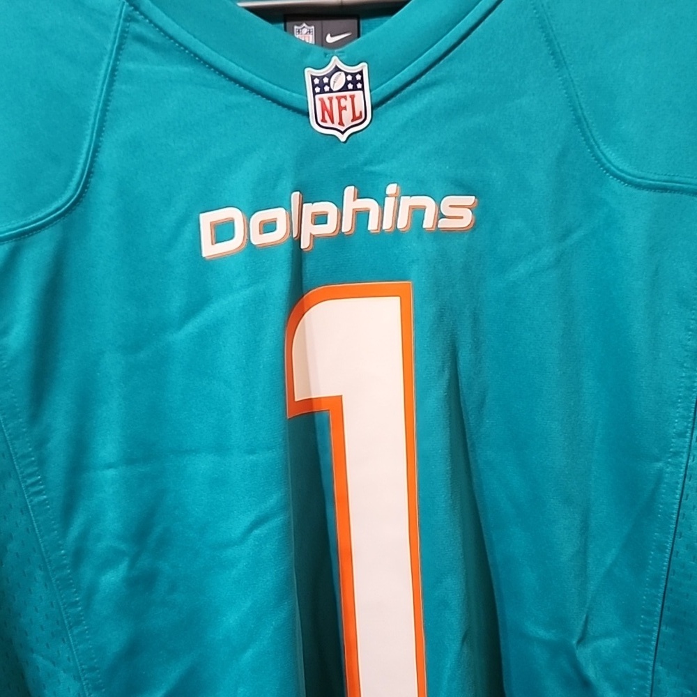 Nike Miami Dolphins Tua Tagovailoa #1 Game Jersey Size Large Unisex - Picture 2 of 6
